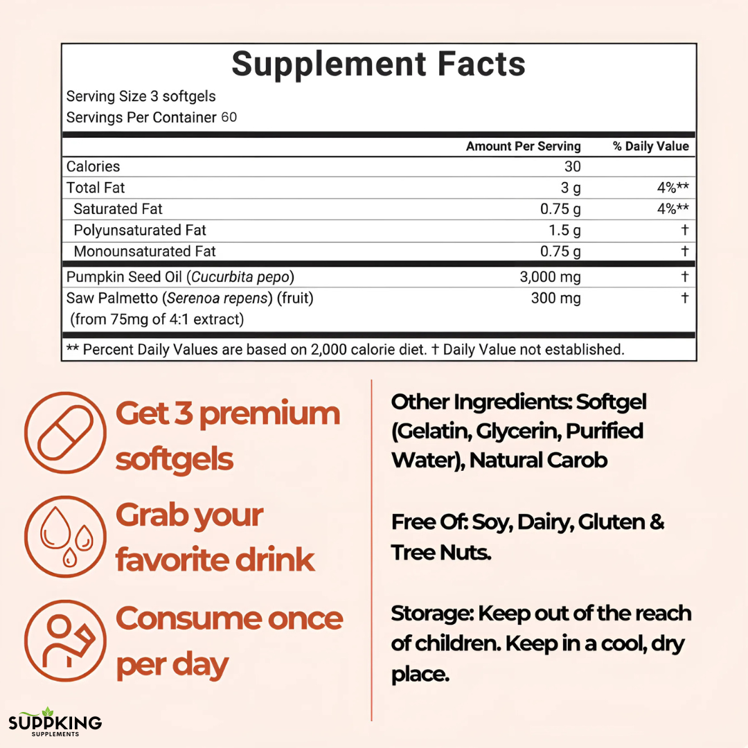 SuppKing® Pumpkin Seed Oil